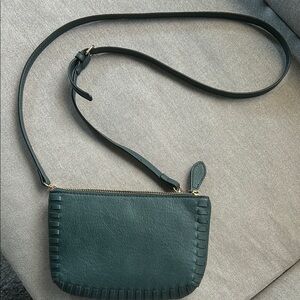 Forest Green Minimalist Crossbody Bag